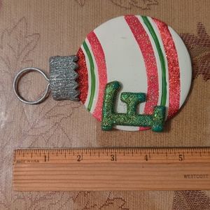 Brand New Personalizable F initial ornament